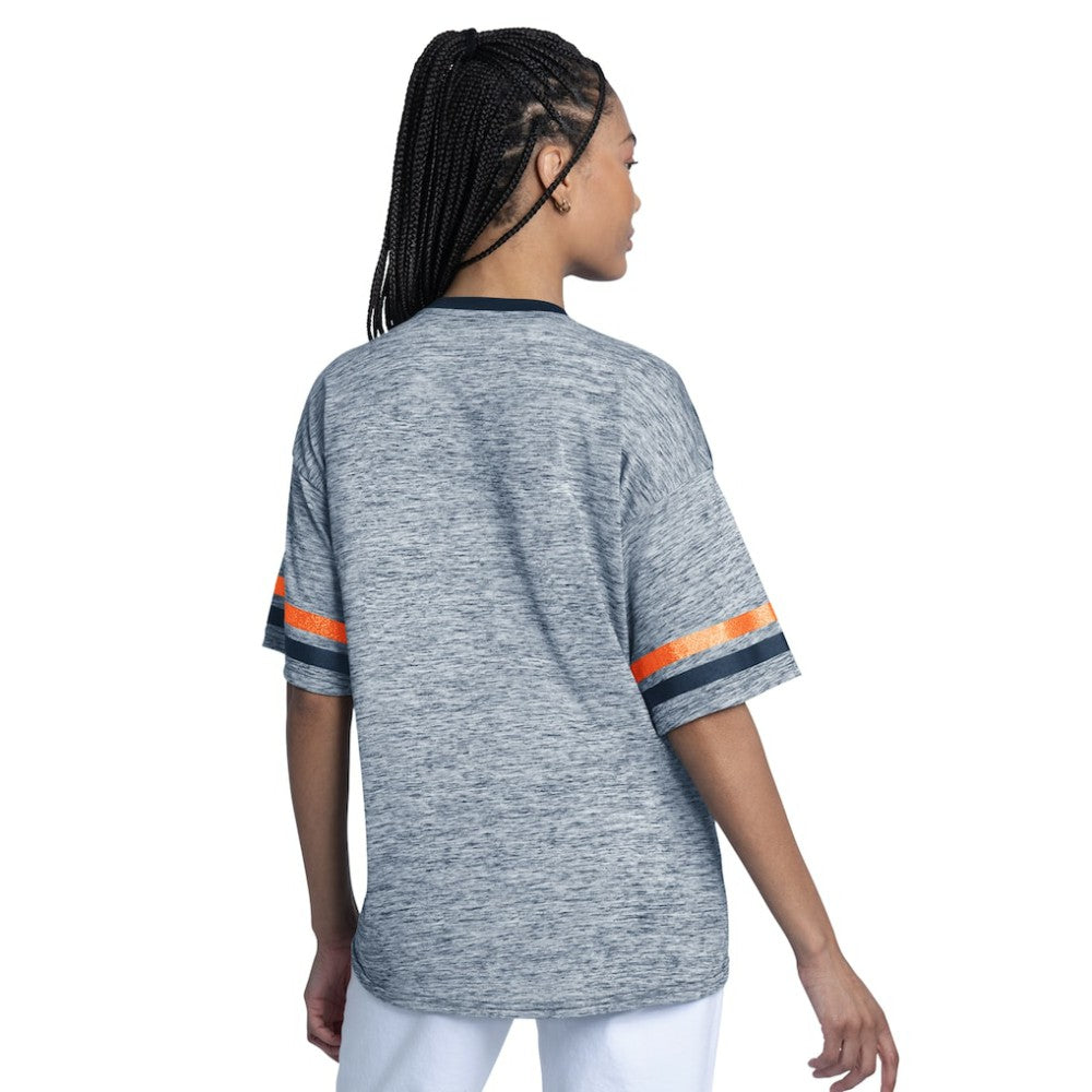 Detroit Tigers G-III 4Her by Carl Banks Women's Off-Season Oversized Top - Navy