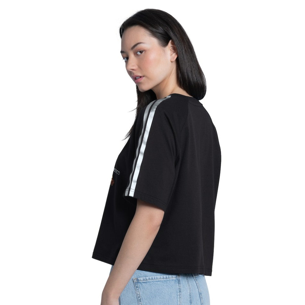 San Francisco Giants G-III 4Her by Carl Banks Women's Classic Play Cropped T-Shirt - Black
