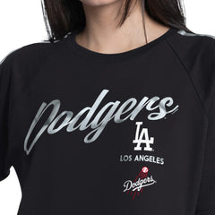 Los Angeles Dodgers G-III 4Her by Carl Banks Women's Classic Play Cropped T-Shirt - Black