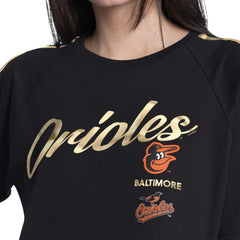 Baltimore Orioles G-III 4Her by Carl Banks Women's Classic Play Cropped T-Shirt - Black