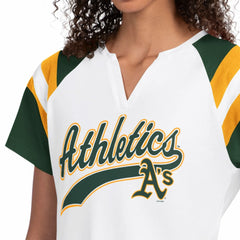 Athletics Starter Women's Game On Notch Neck T-Shirt - White