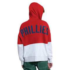 Philadelphia Phillies Starter Women's Wishbone Full-Zip Hoodie - Red/Heather Gray