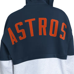 Houston Astros Starter Women's Wishbone Full-Zip Hoodie - Navy/Heather Gray