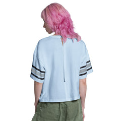 St. Louis Cardinals Starter Women's Cropped Hurry Up Offense T-Shirt - Light Blue