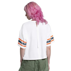 Detroit Tigers Starter Women's Cropped Hurry Up Offense T-Shirt - White