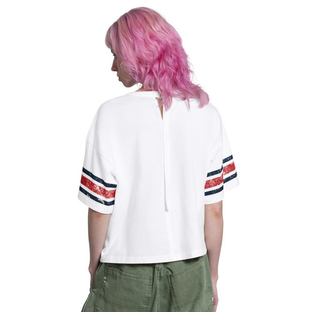 St. Louis Cardinals Starter Women's Cropped Hurry Up Offense T-Shirt - White