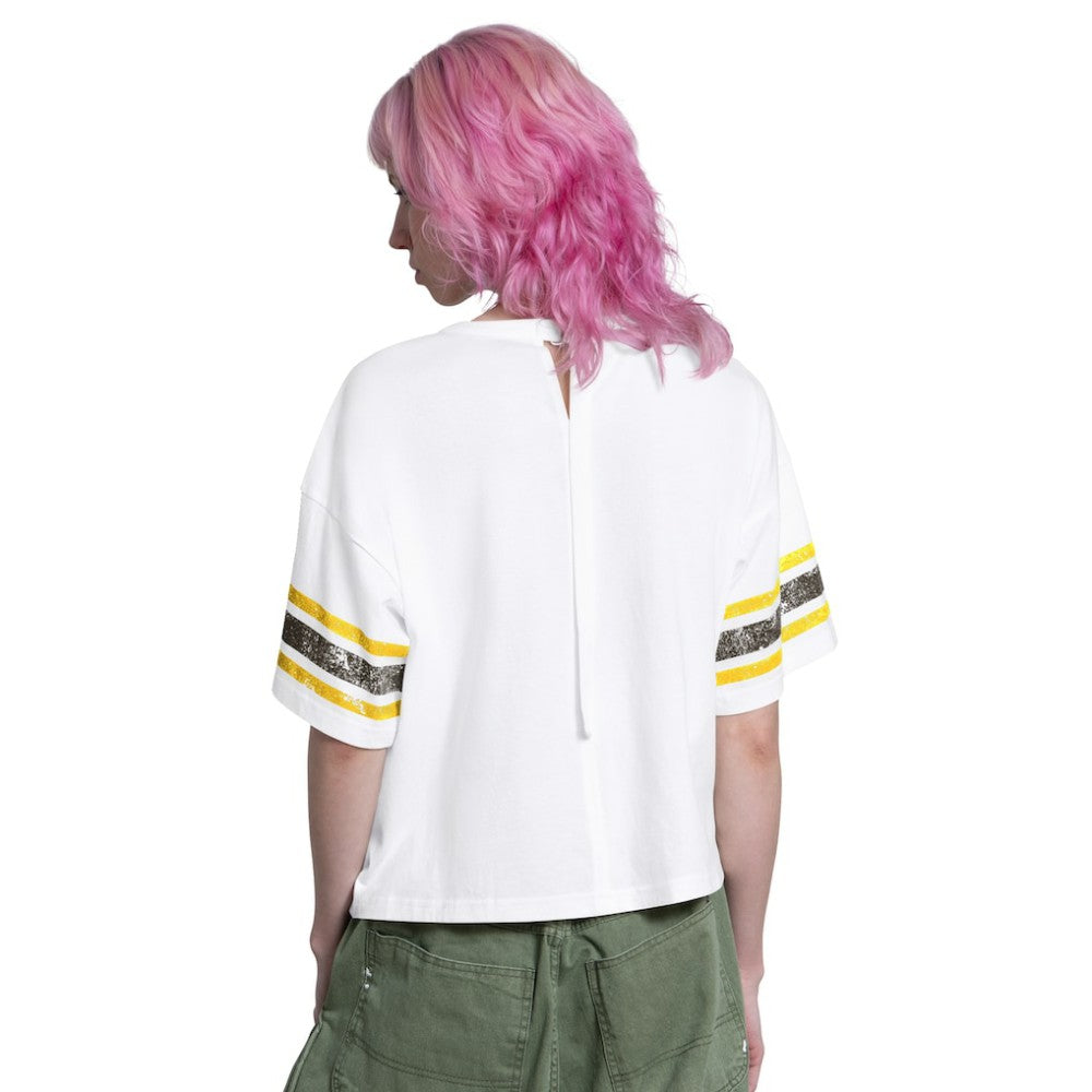 San Diego Padres Starter Women's Cropped Hurry Up Offense T-Shirt - White