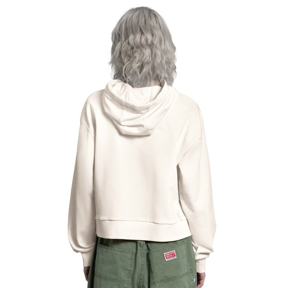 Chicago Cubs Starter Women's Baseline Hoodie Sweatshirt - Cream