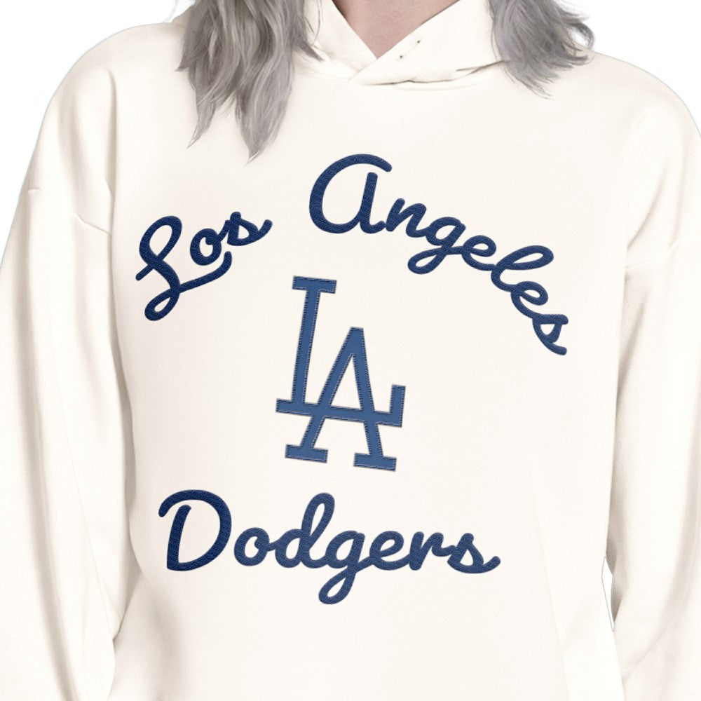 Los Angeles Dodgers Starter Women's Baseline Hoodie Sweatshirt - Cream