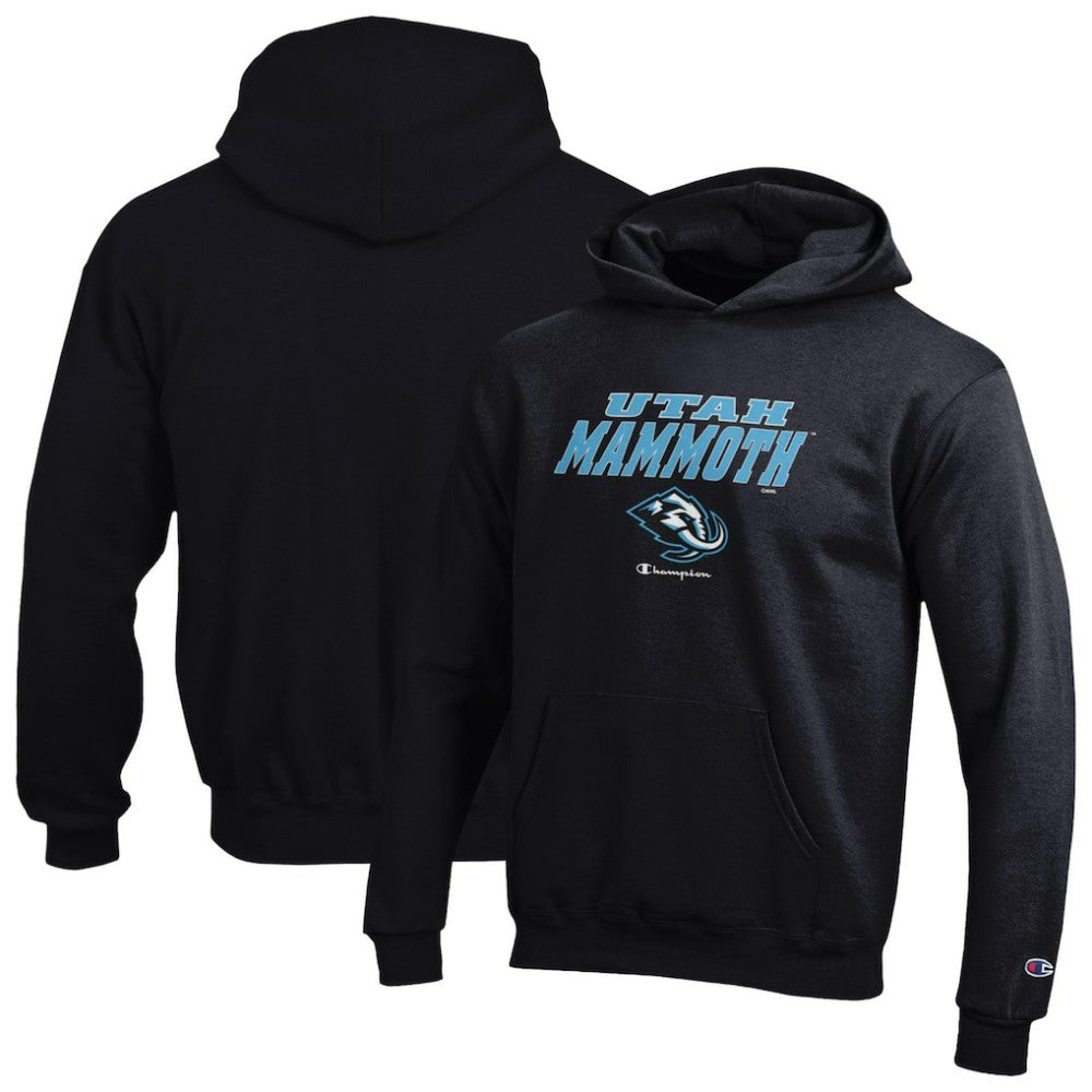 Utah Mammoth Champion Youth Eco Powerblend Hoodie Black