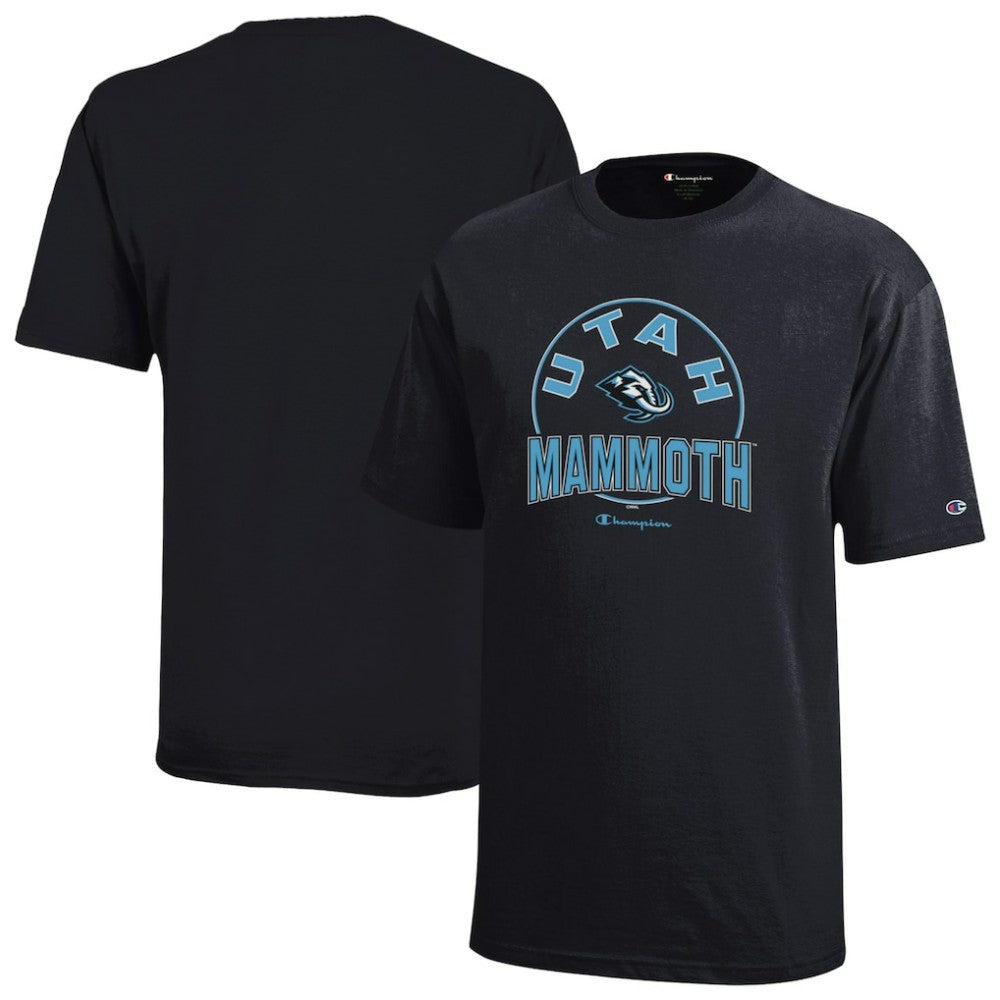 Utah Mammoth Champion Youth Jersey T-Shirt Black