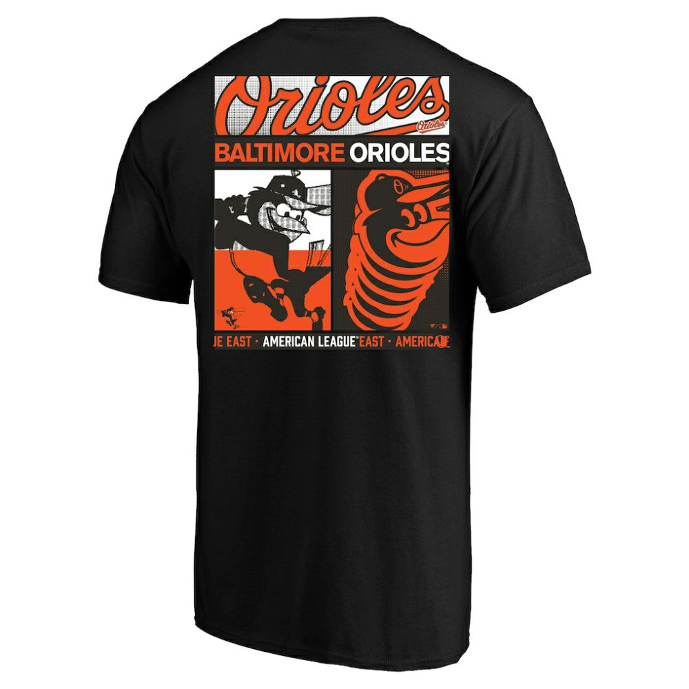 Baltimore Orioles Profile Big & Tall Two-Sided Graphic T-Shirt - Black
