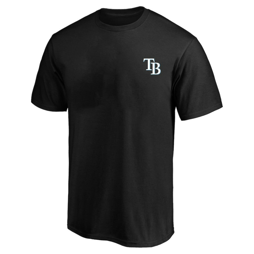Tampa Bay Rays Profile Big & Tall Two-Sided Graphic T-Shirt - Black