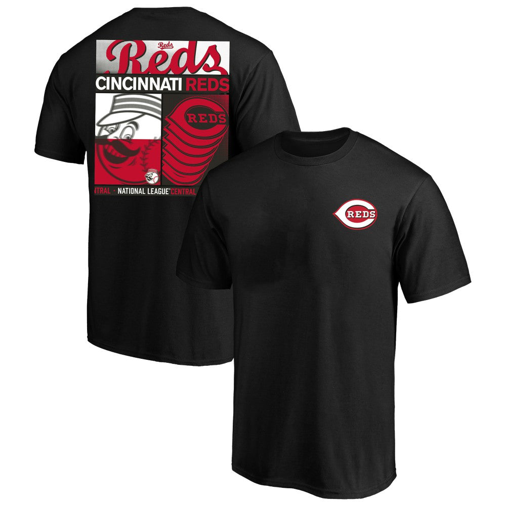 Cincinnati Reds Profile Big & Tall Two-Sided Graphic T-Shirt - Black
