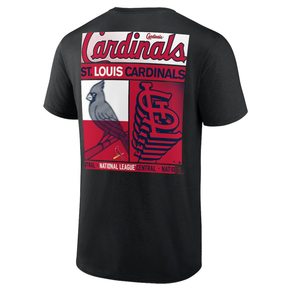 St. Louis Cardinals Profile Big & Tall Two-Sided Graphic T-Shirt - Black