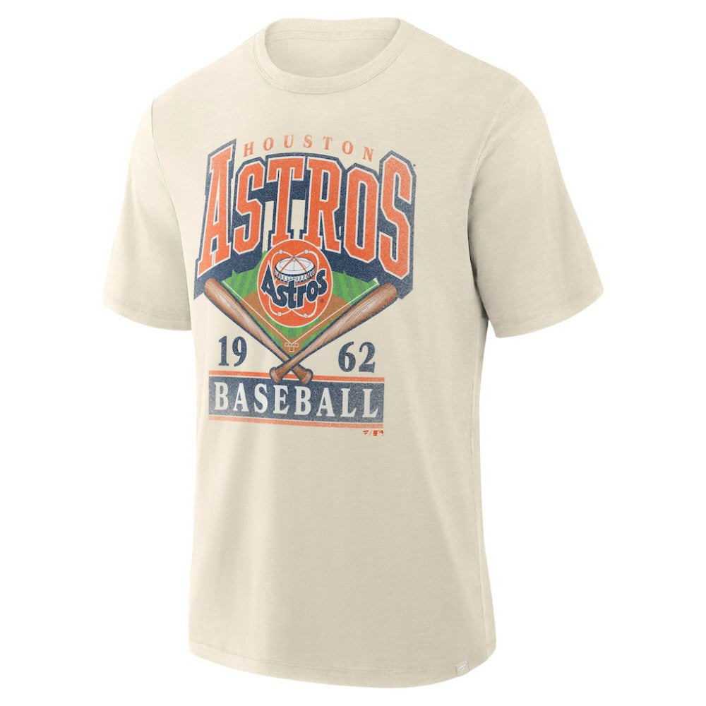 Houston Astros Profile Big & Tall Screen Print T-Shirt - Cream