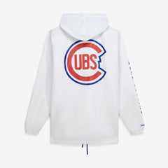Chicago Cubs Big & Tall Full-Snap Hooded Jacket - White | Mitchell & Ness