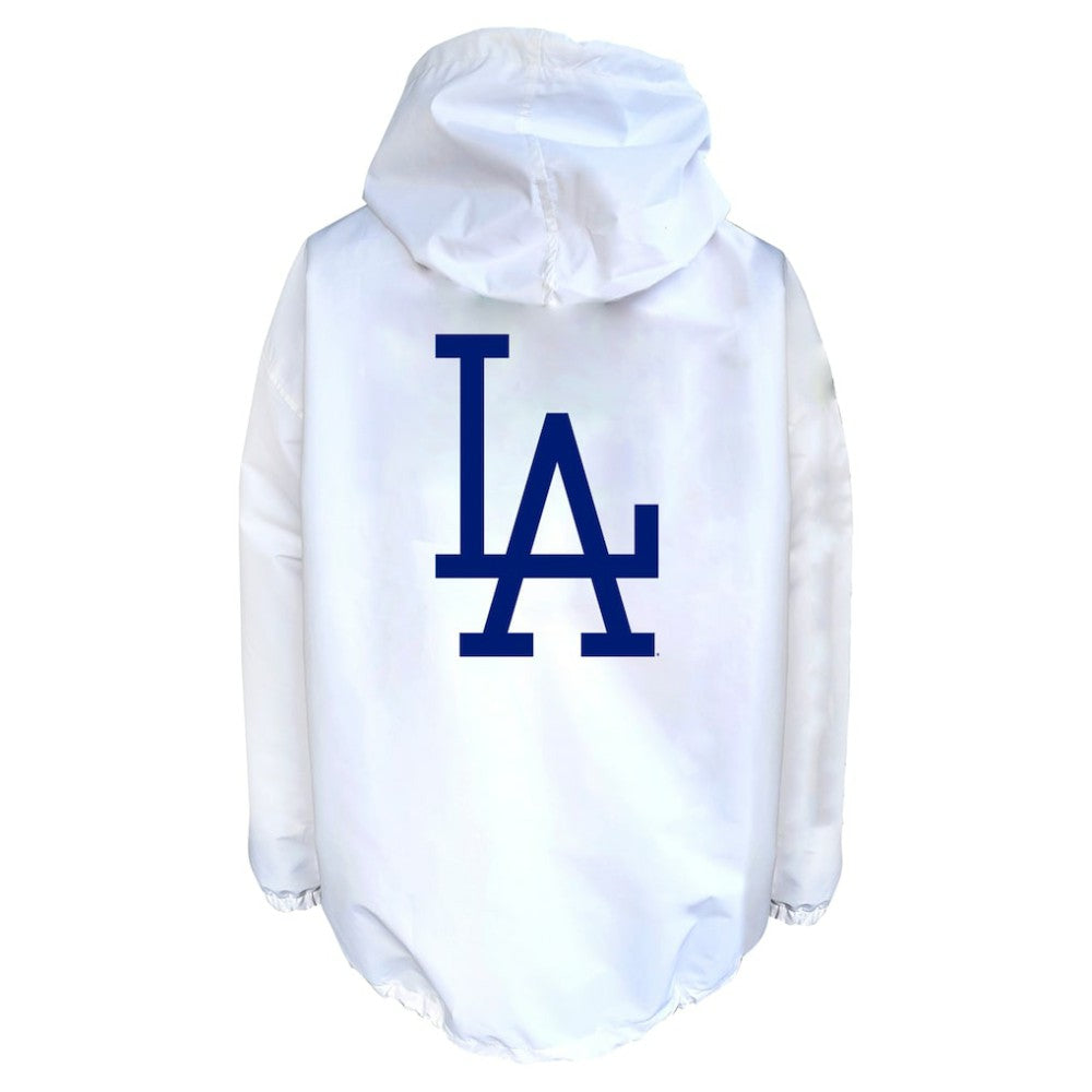 Los Angeles Dodgers Big & Tall Full-Snap Hooded Jacket - White | Mitchell & Ness