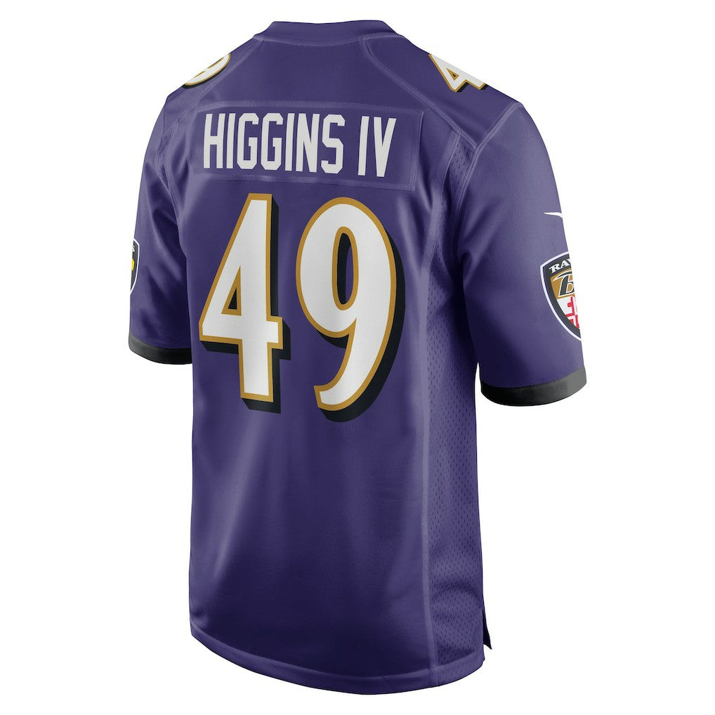 Jay Higgins IV Baltimore Ravens Team Game Jersey - Purple | Nike outlet