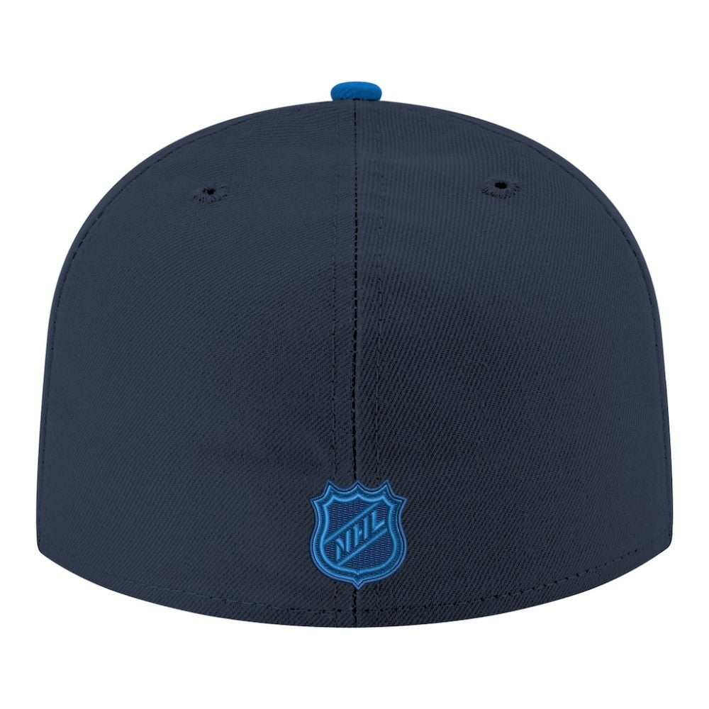 Winnipeg Jets New Era Core Logo Two-Tone 59FIFTY Fitted Hat Navy