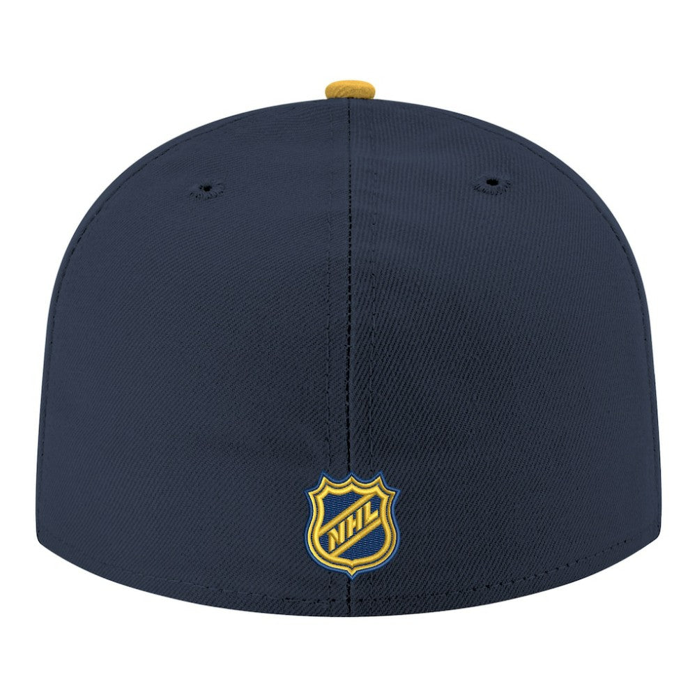 Nashville Predators New Era Core Logo Two-Tone 59FIFTY Fitted Hat Navy