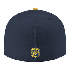 Nashville Predators New Era Core Logo Two-Tone 59FIFTY Fitted Hat Navy