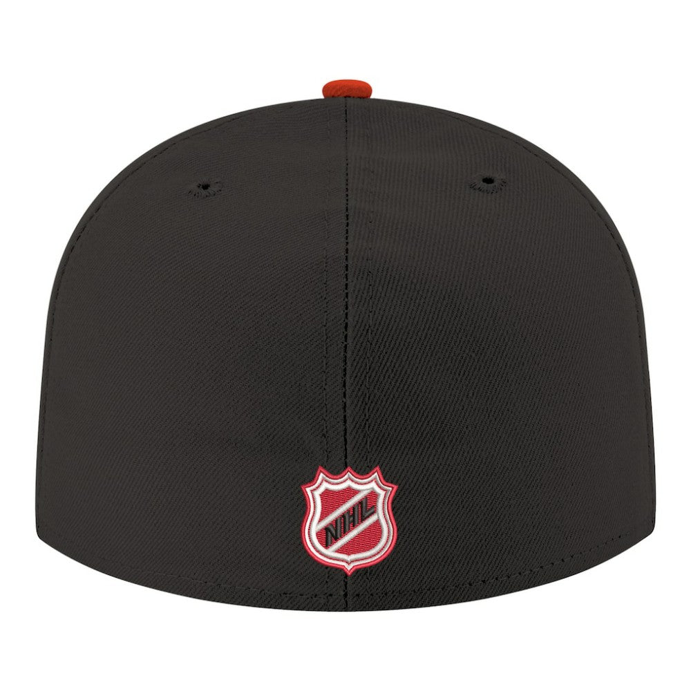 New Jersey Devils New Era Core Logo Two-Tone 59FIFTY Fitted Hat Black