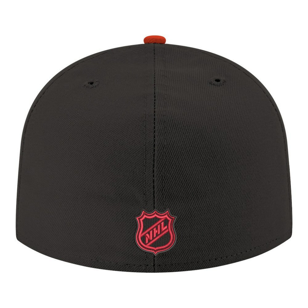 Ottawa Senators New Era Core Logo Two-Tone 59FIFTY Fitted Hat Black