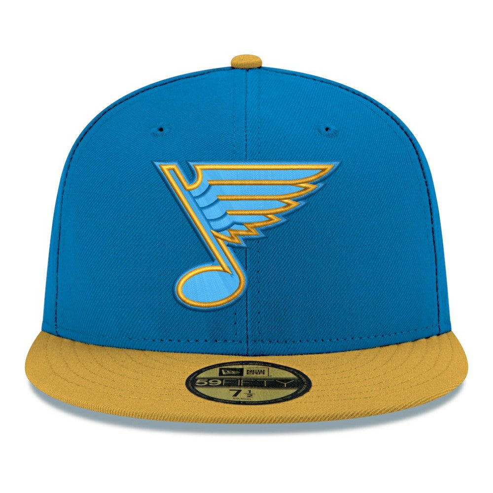 St. Louis Blues New Era Core Logo Two-Tone 59FIFTY Fitted Hat Blue