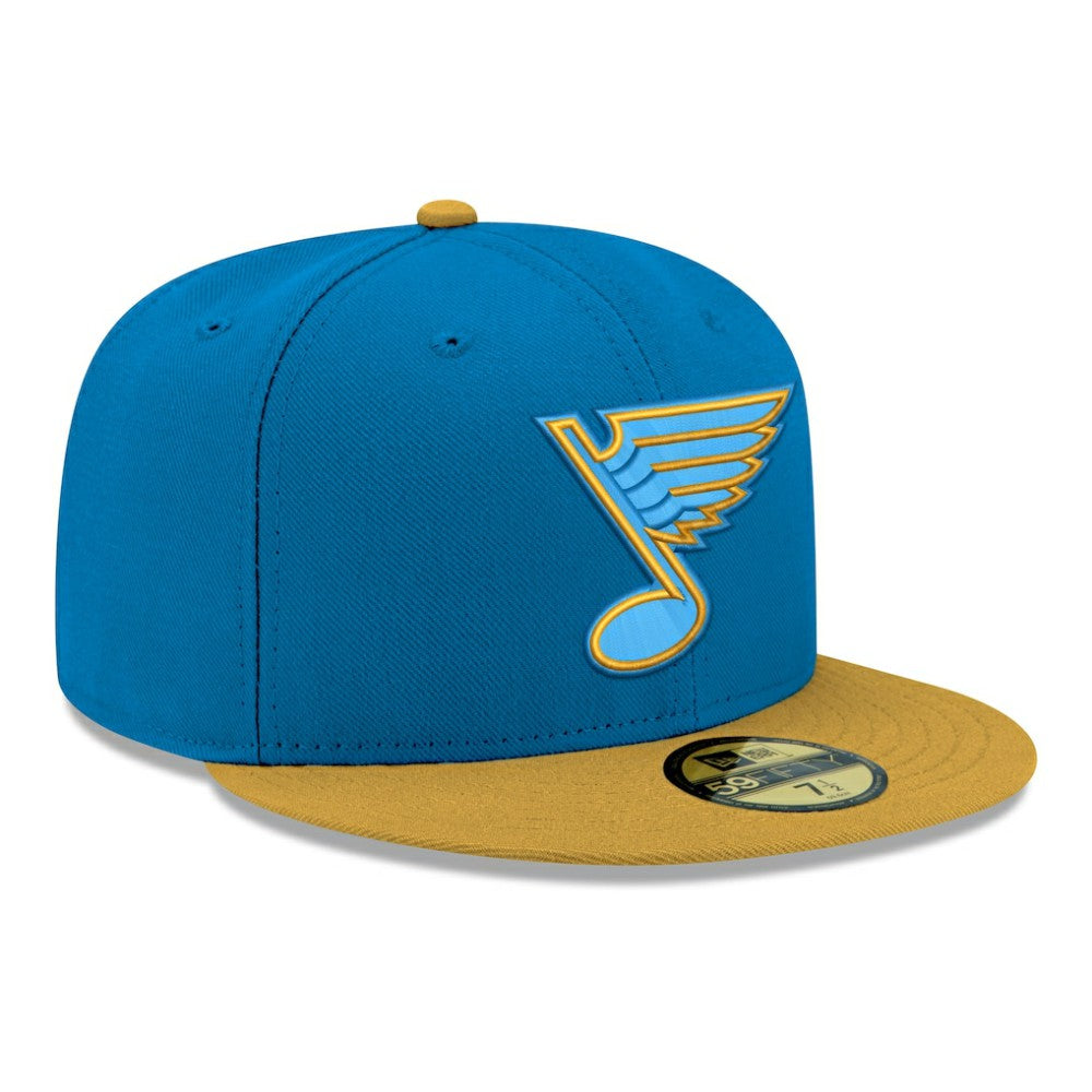 St. Louis Blues New Era Core Logo Two-Tone 59FIFTY Fitted Hat Blue