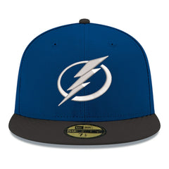 Tampa Bay Lightning New Era Core Logo Two-Tone 59FIFTY Fitted Hat Blue