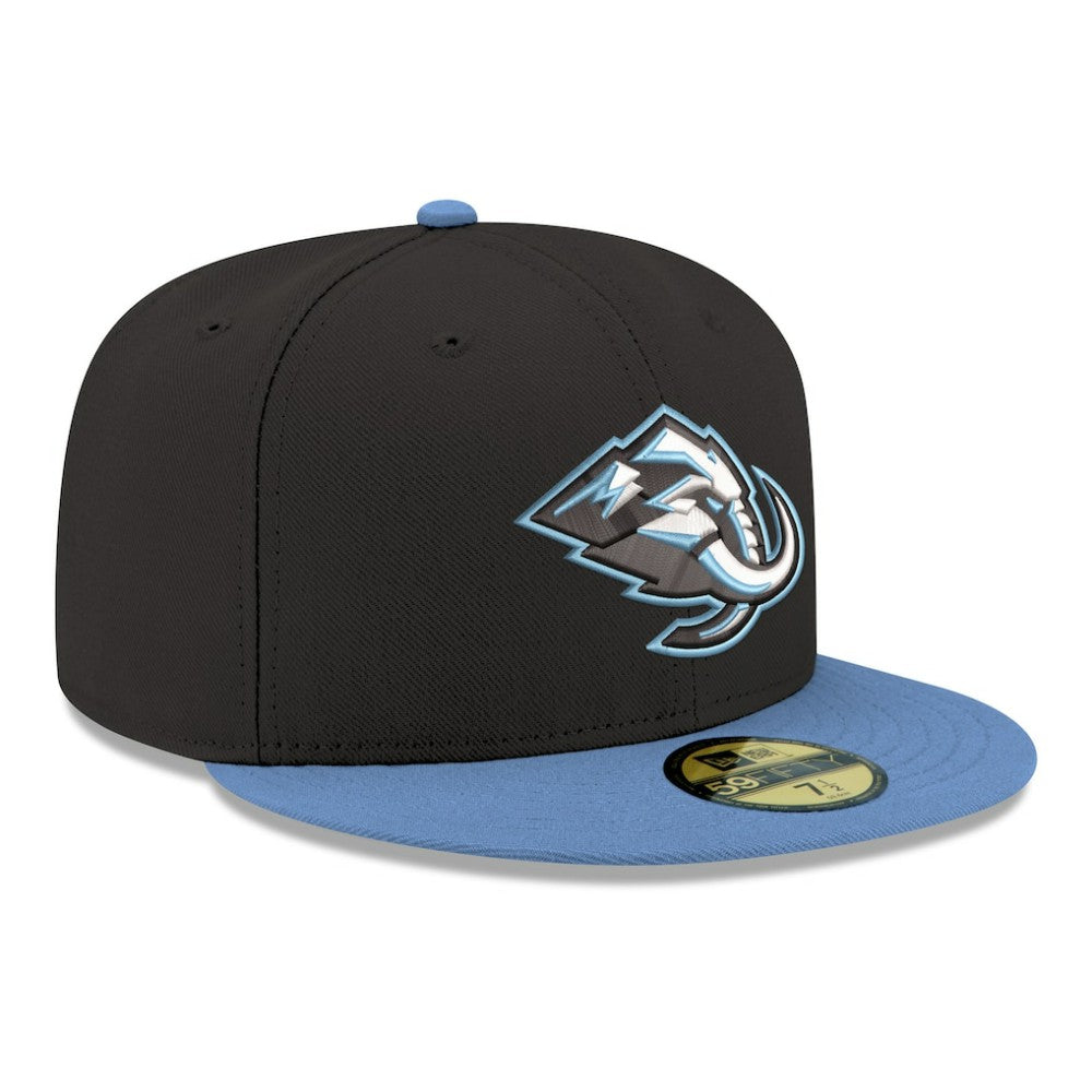 Utah Mammoth New Era Core Logo Two-Tone 59FIFTY Fitted Hat Black