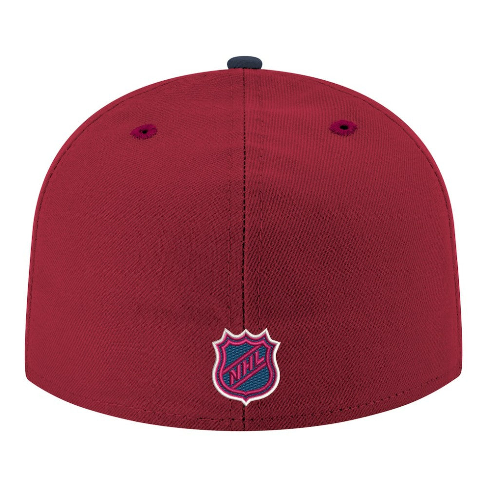 Colorado Avalanche New Era Core Logo Two-Tone 59FIFTY Fitted Hat Burgundy