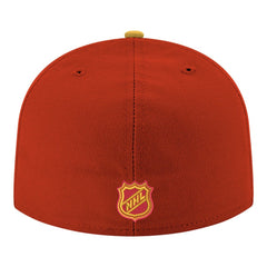Calgary Flames New Era Core Logo Two-Tone 59FIFTY Fitted Hat Red