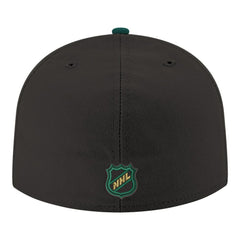 Dallas Stars New Era Core Logo Two-Tone 59FIFTY Fitted Hat Black