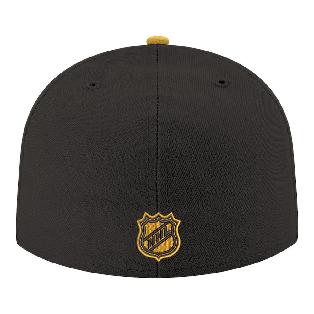 Boston Bruins New Era Core Logo Two-Tone 59FIFTY Fitted Hat Black