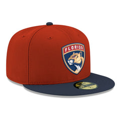 Florida Panthers New Era Core Logo Two-Tone 59FIFTY Fitted Hat Red