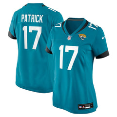 Tim Patrick Jacksonville Jaguars Women's Team Game Jersey - Teal | Nike sale
