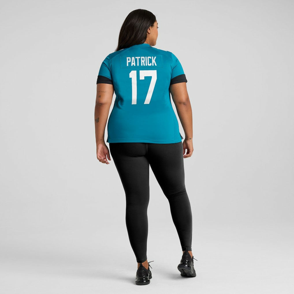 Tim Patrick Jacksonville Jaguars Women's Team Game Jersey - Teal | Nike sale