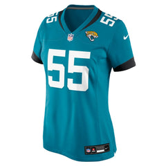 Chuma Edoga Jacksonville Jaguars Women's Team Game Jersey - Teal | Nike online