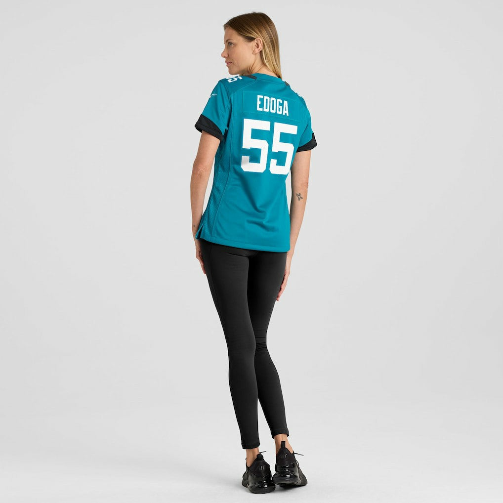 Chuma Edoga Jacksonville Jaguars Women's Team Game Jersey - Teal | Nike online