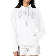 St. Louis Cardinals G-III 4Her by Carl Banks Women's Metallic Drop Fleece Hoodie - White