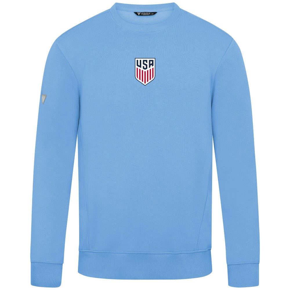 USMNT Levelwear Zane Chenille Sweatshirt - Light Blue outlet