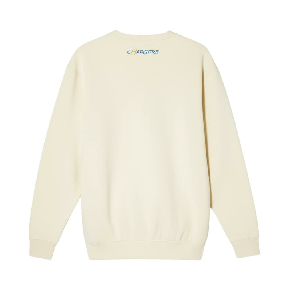 Los Angeles Chargers The Wild Collective Unisex Charger Power Fleece Sweatshirt - Cream sale