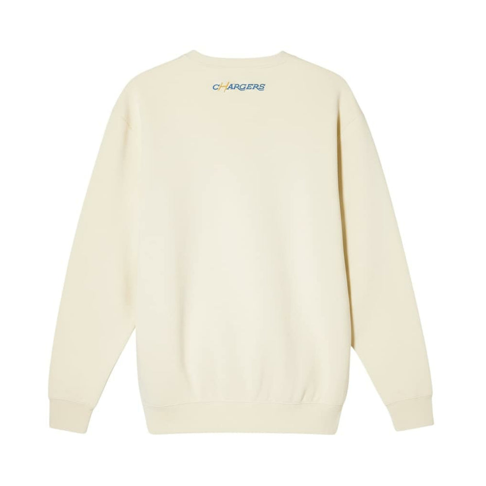 Los Angeles Chargers The Wild Collective Unisex Charger Power Fleece Sweatshirt - Cream sale