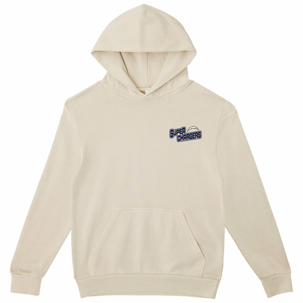 Los Angeles Chargers The Wild Collective Unisex Superchargers Hoodie - Cream outlet