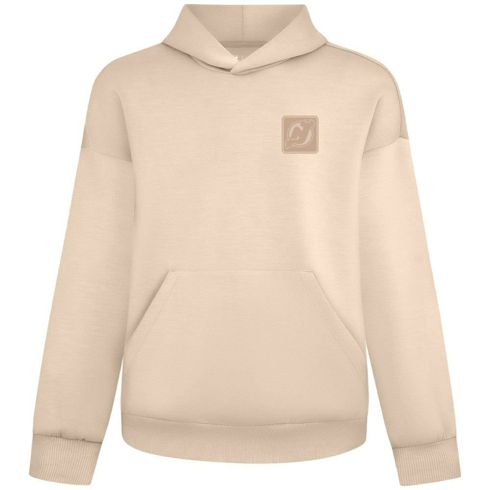 New Jersey Devils Levelwear Unisex Tri-Blend Luxe Signature Hoodie Khaki