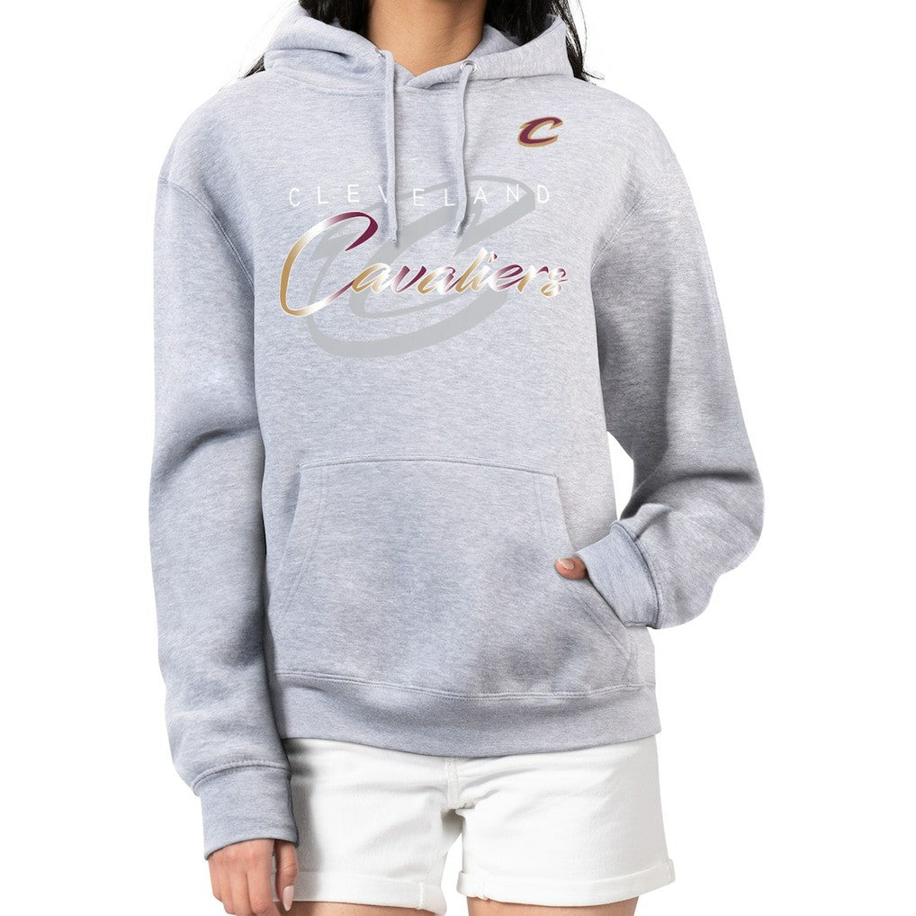 Cleveland Cavaliers G-III 4Her by Carl Banks Women's Shadow Logo Tri-Blend Fleece Hoodie sale - Gray cheap