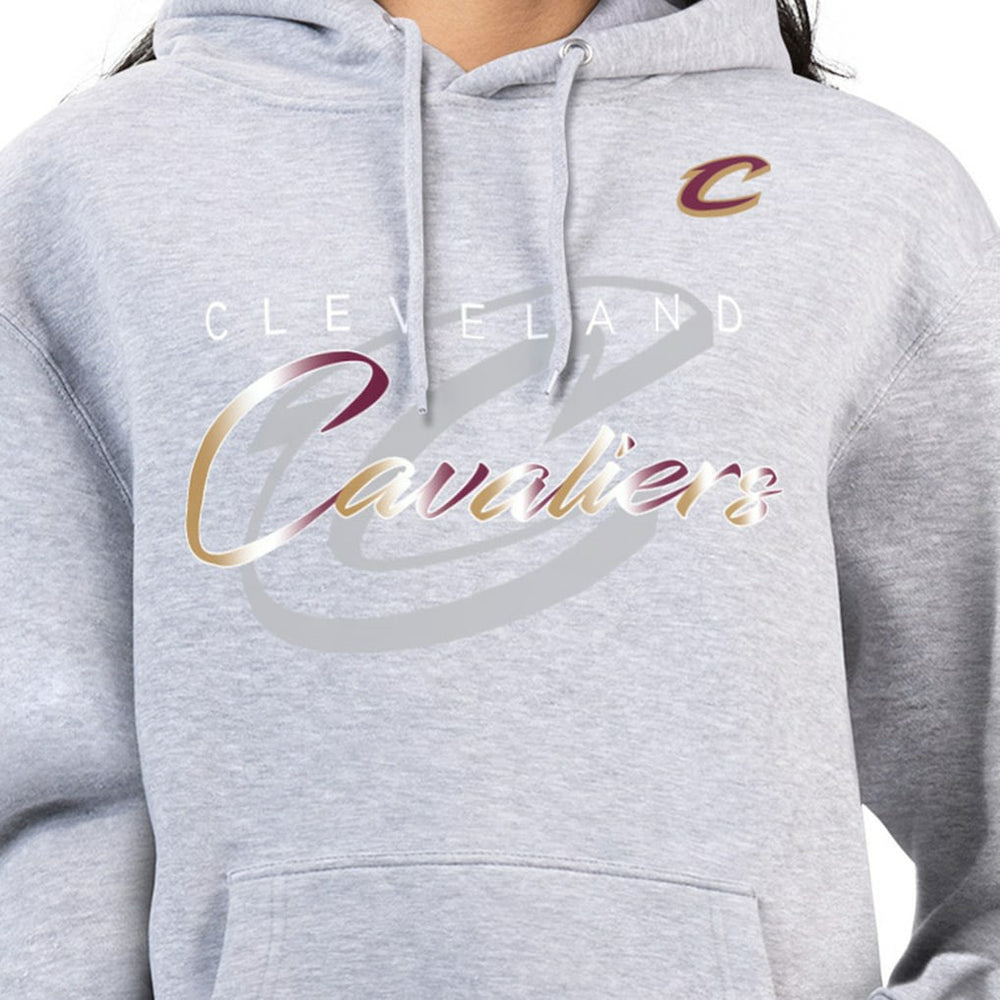 Cleveland Cavaliers G-III 4Her by Carl Banks Women's Shadow Logo Tri-Blend Fleece Hoodie sale - Gray cheap