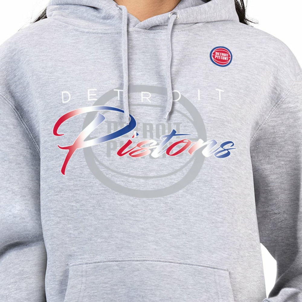Detroit Pistons G-III 4Her by Carl Banks Women's Shadow Logo Tri-Blend Fleece Hoodie sale - Gray shop